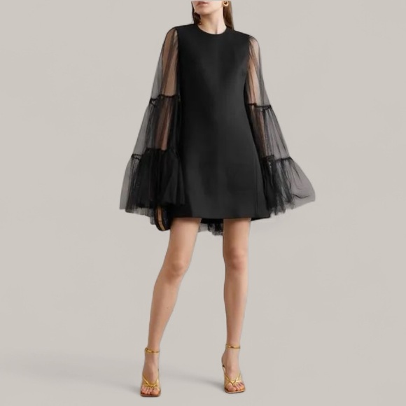 Mac Duggal Dresses & Skirts - NWT Ieena fir MacDuggal Flared Sleeve Mini Dress Cocktail Formal Wedding